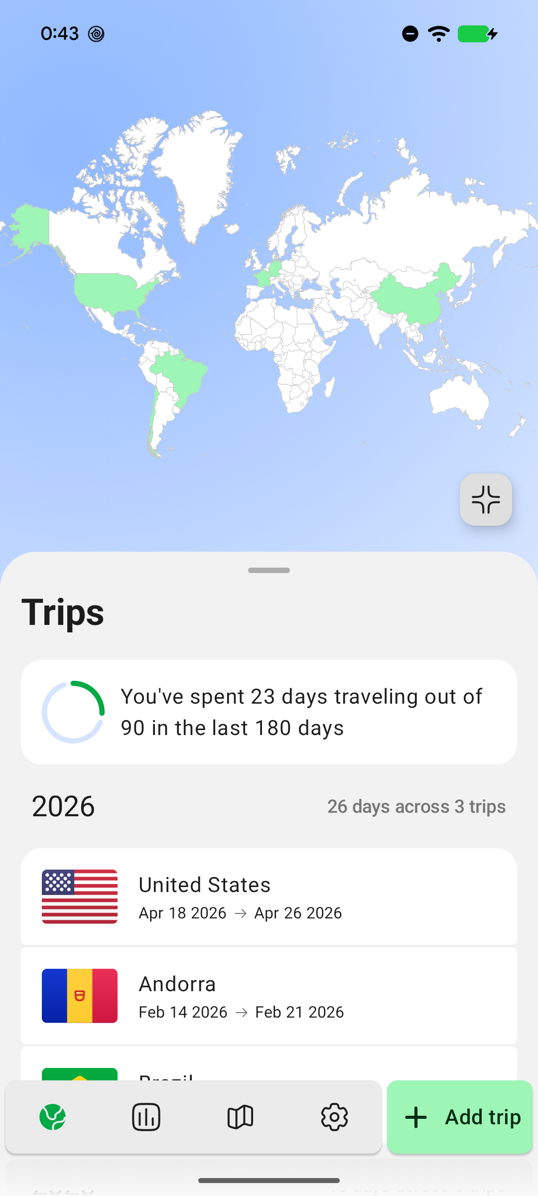 Jourlog Interface 1